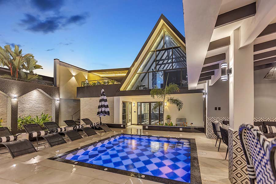 Villa Black and White Exterior, Jaco Costa Rica Rentals