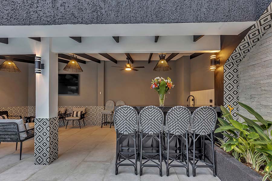 Villa Black and White Exterior, Jaco Costa Rica Rentals