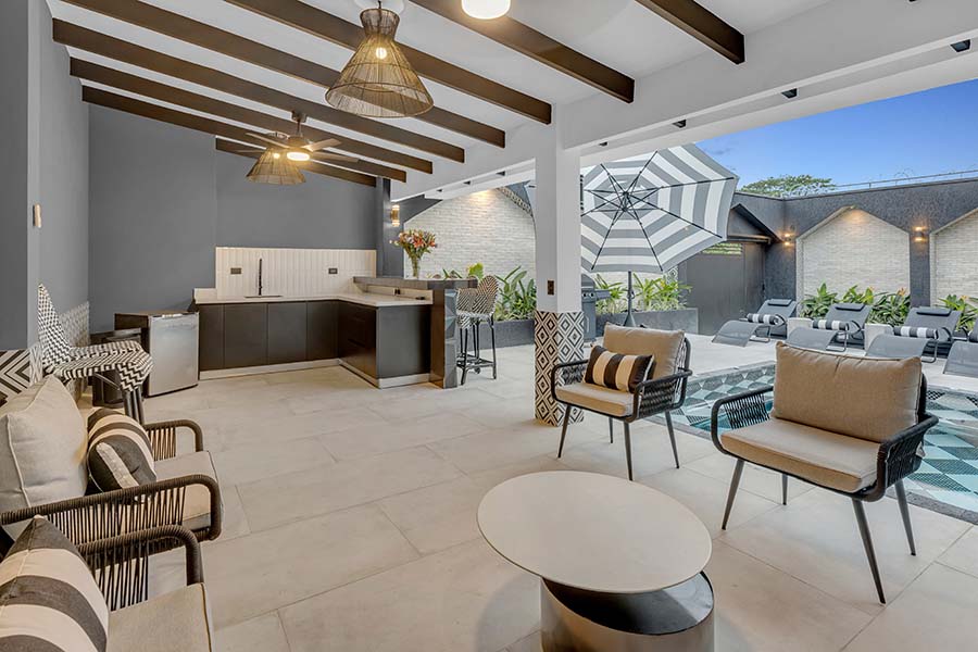 Villa Black and White Exterior, Jaco Costa Rica Rentals