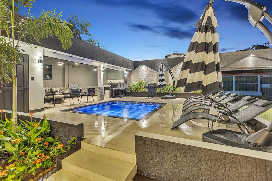 Villa Black and White Exterior, Jaco Costa Rica Rentals