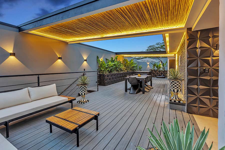 Villa Black and White Exterior, Jaco Costa Rica Rentals