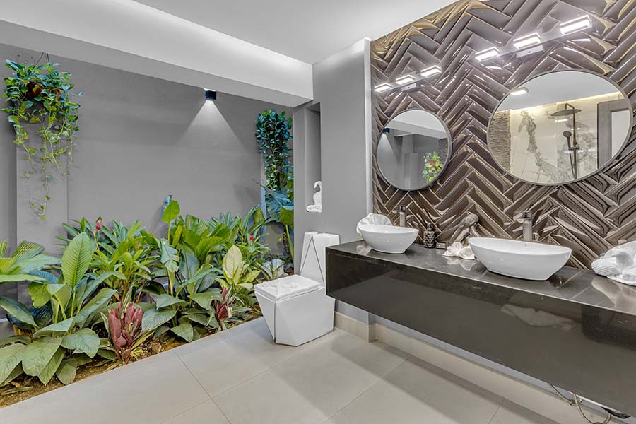 Villa Black and White Interior, Jaco Costa Rica Rentals