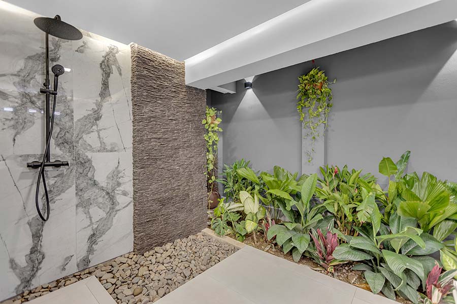 Villa Black and White Interior, Jaco Costa Rica Rentals